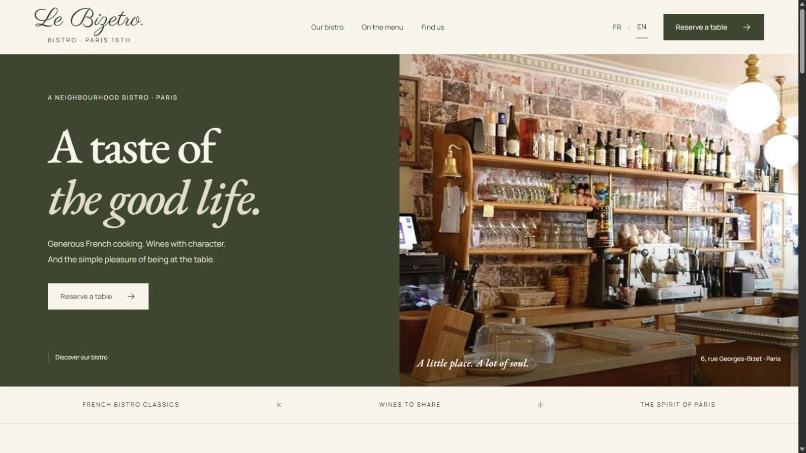 Le Bizetro website